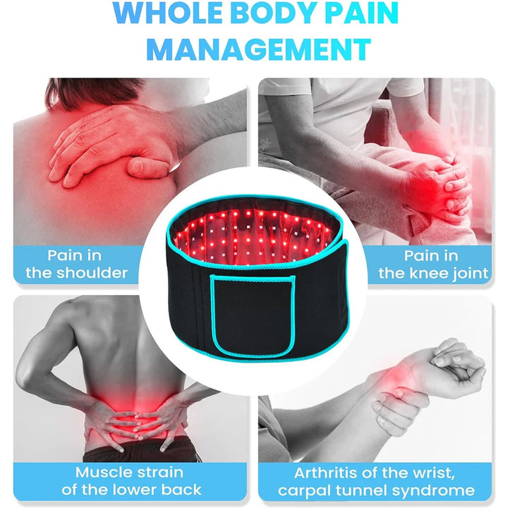 LED Therapy Belt – Pain Relief & Slimming + Goggles