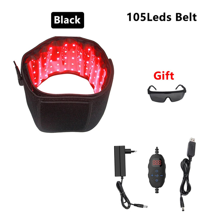 LED Therapy Belt – Pain Relief & Slimming + Goggles