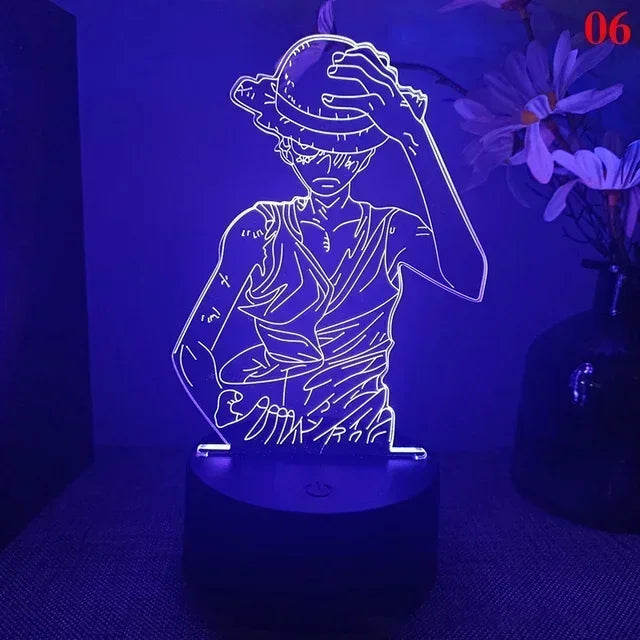 One Piece 3D LED Lamp
