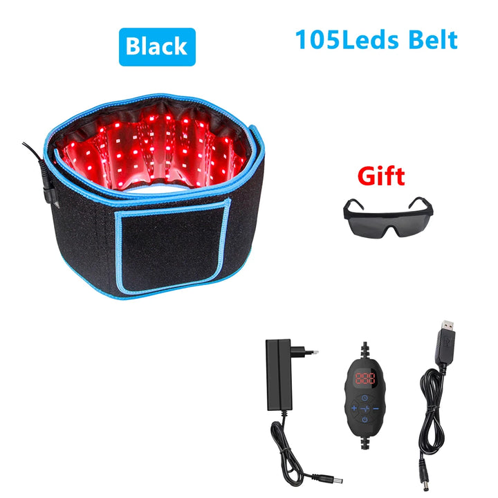 LED Therapy Belt – Pain Relief & Slimming + Goggles