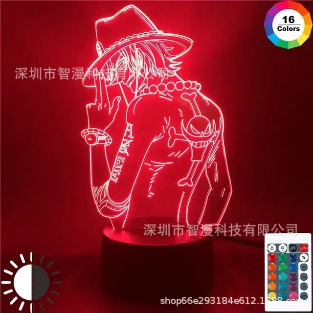 One Piece 3D LED Lamp
