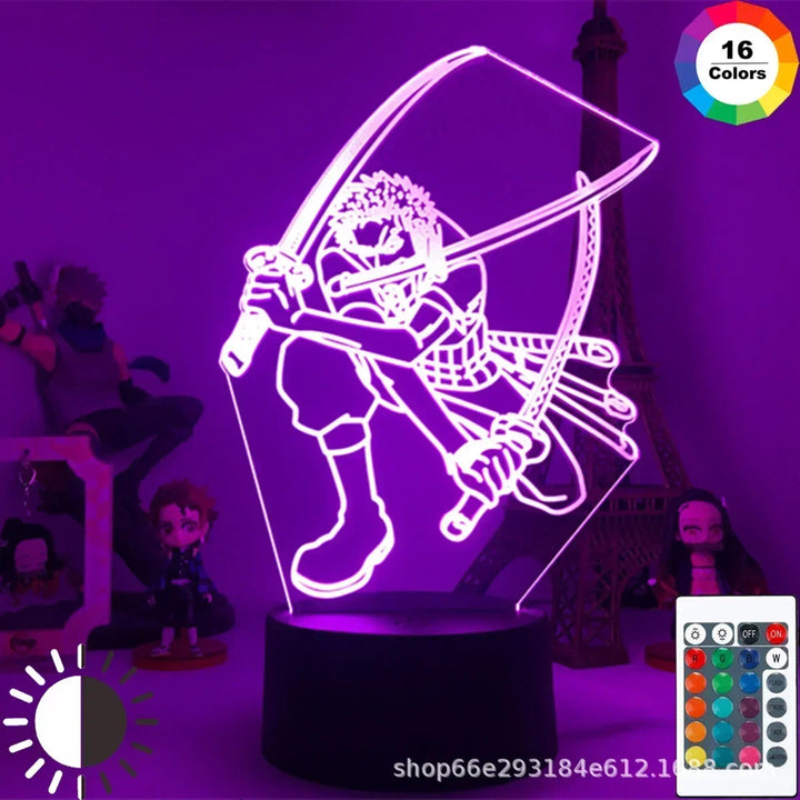 One Piece 3D LED Lamp