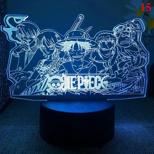 One Piece 3D LED Lamp