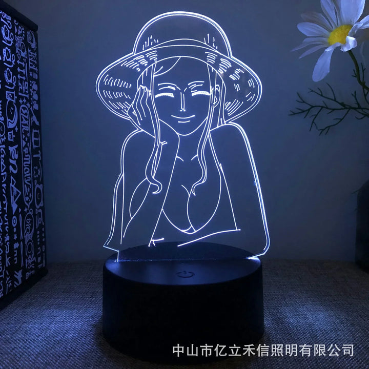 One Piece 3D LED Lamp