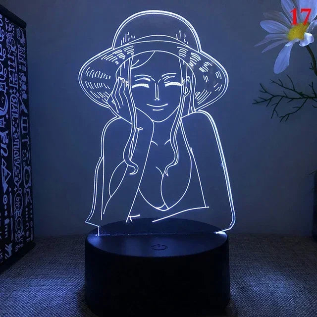 One Piece 3D LED Lamp