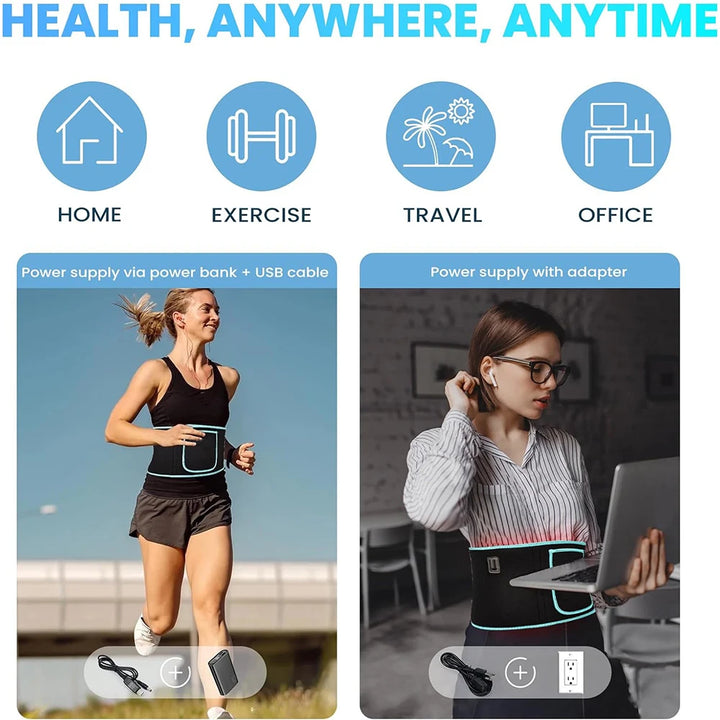 LED Therapy Belt – Pain Relief & Slimming + Goggles
