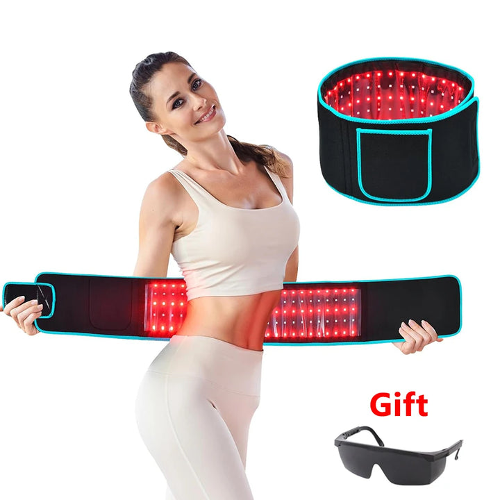 LED Therapy Belt – Pain Relief & Slimming + Goggles