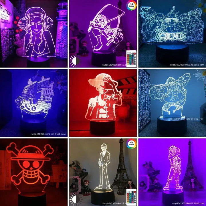 One Piece 3D LED Lamp